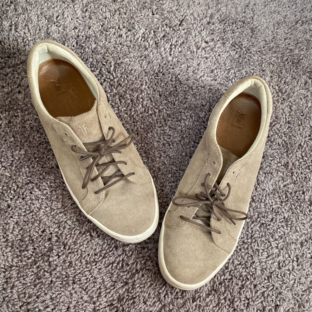 FRYE Men's Tan Suede Lace Up Shoes Sneakers Size 9